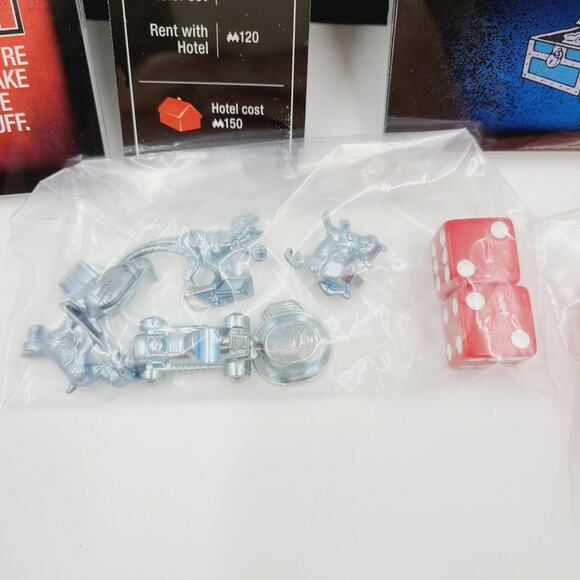 2017 Monopoly Cheaters Edition (Penguin T-Rex Cat Tokens) PRE-OWNED, COMPLETE - Picture 4 of 9